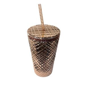 Starbucks Winter Holiday Jeweled Tumbler Cold Cup - Rose Gold